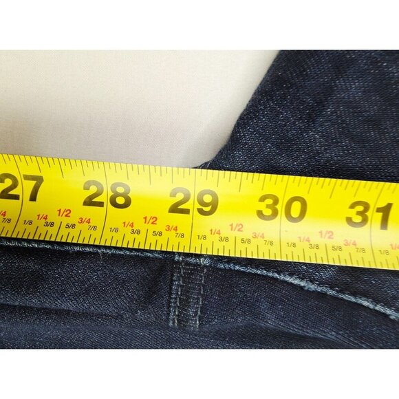 7 For All Mankind Size 33X29 Mens Standard Straight Blue Denim 5 Pocket Jeans - Picture 7 of 11